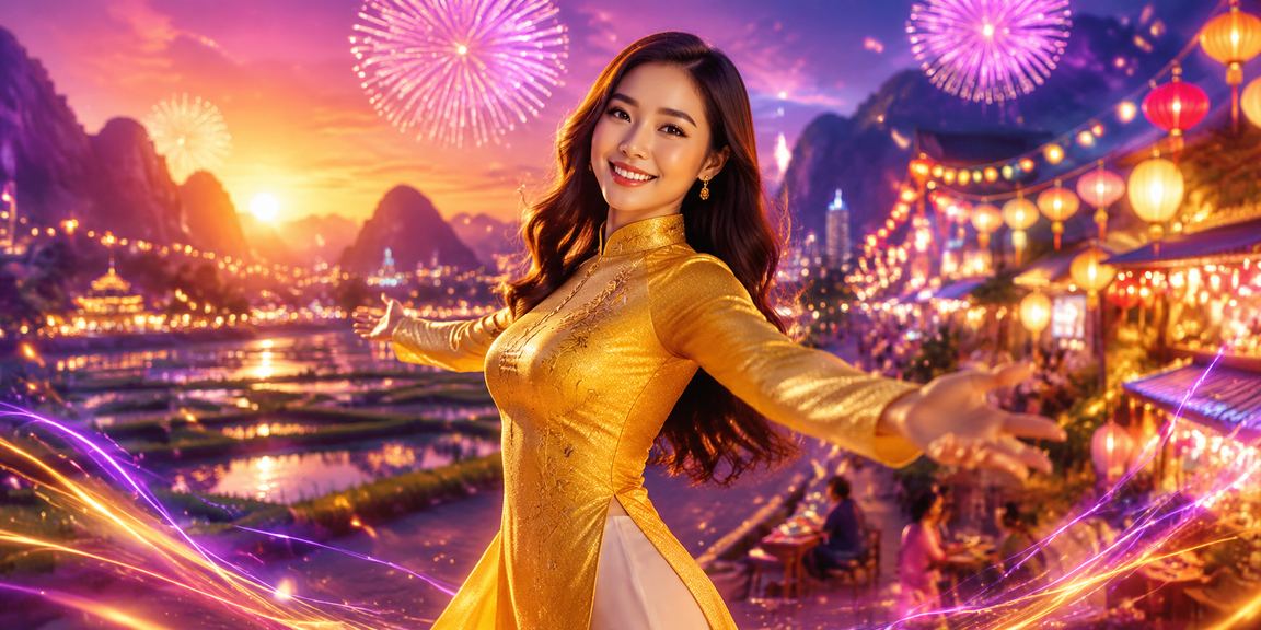 Trò chơi cá cược với hình ảnh áo dài Ninh Bình