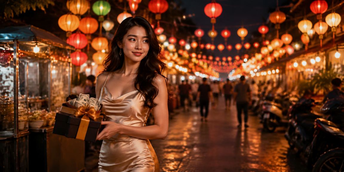 Phong cảnh chợ đêm sôi động tại Ninh Bình với người chơi cá cược